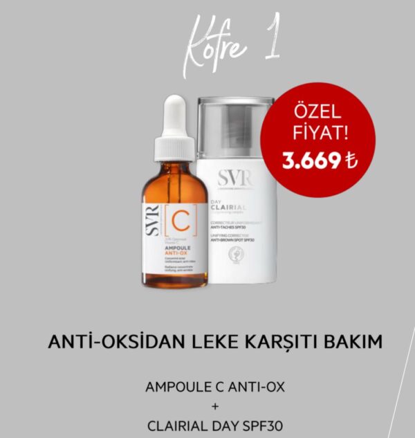 SVR Antioksidan & Leke Karşıtı Bakım Seti (Kofre 1)