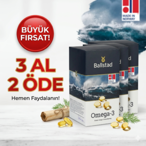 Ballstad Omega-3 Balık Yağı (1 Aylık - 93 Kapsül) 3 AL 2 ÖDE