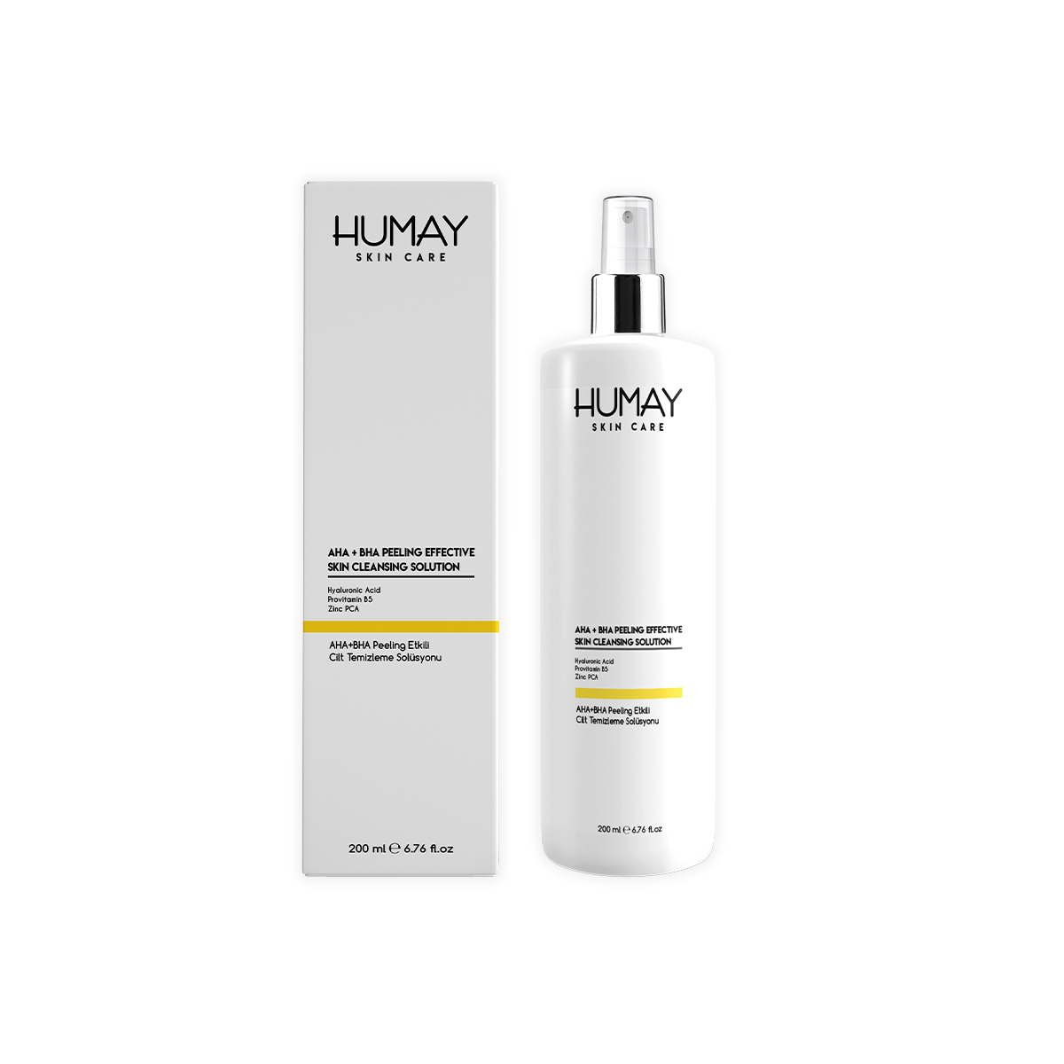 HUMAY AHA+BHA Peeling Effective Skin Cleansing Solution (200ml)
